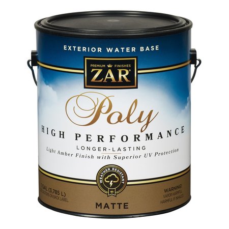 ZAR Matte Light Amber Water-Based Polyurethane 1 gal 34913
